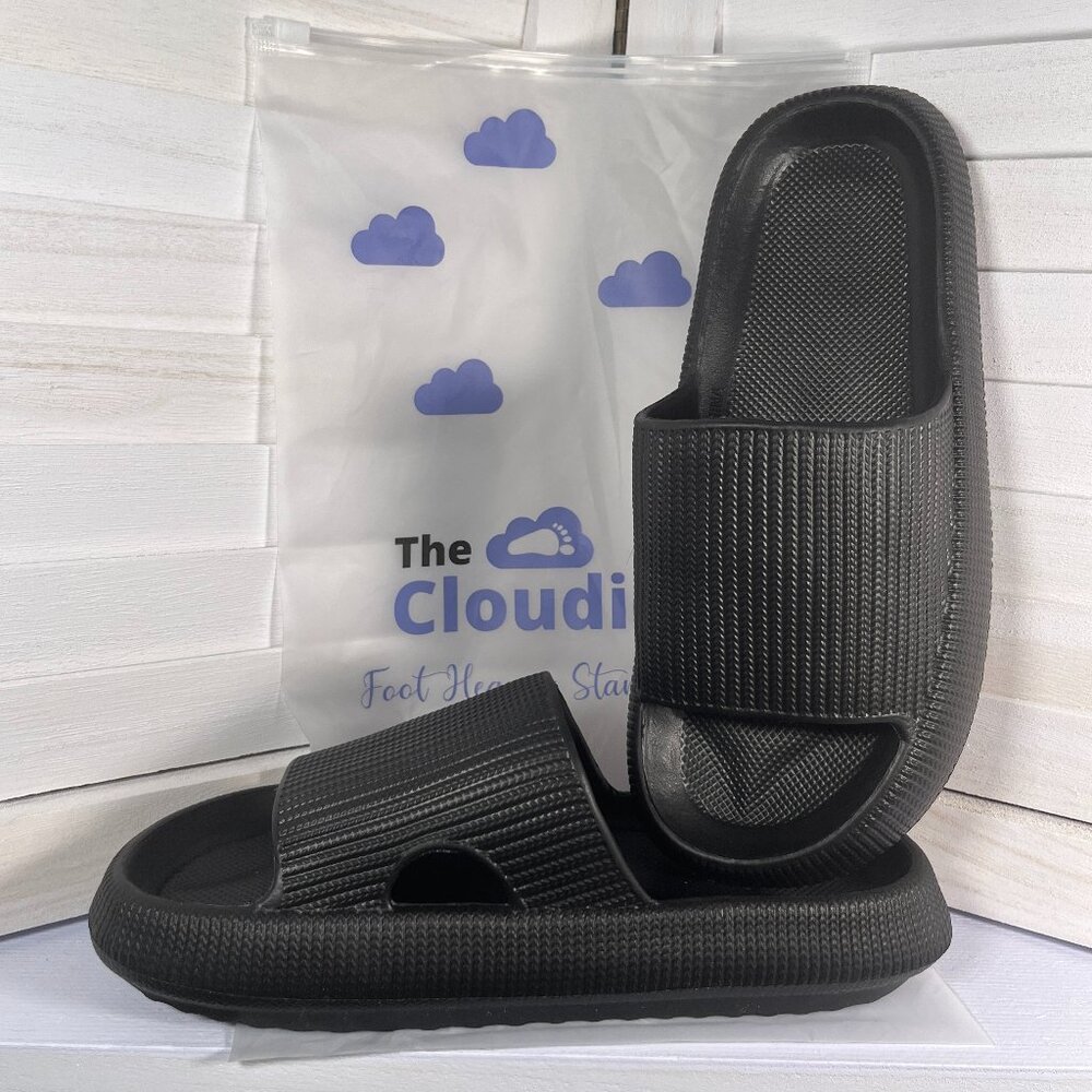 Official Cloudies Black sandals